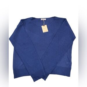 Blue Knit Sweater. NWT